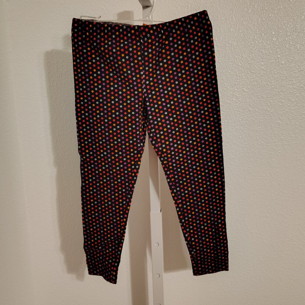Girls Polka Dot Leggings Size XS 4/5 Target Cotton Spandex Stretch